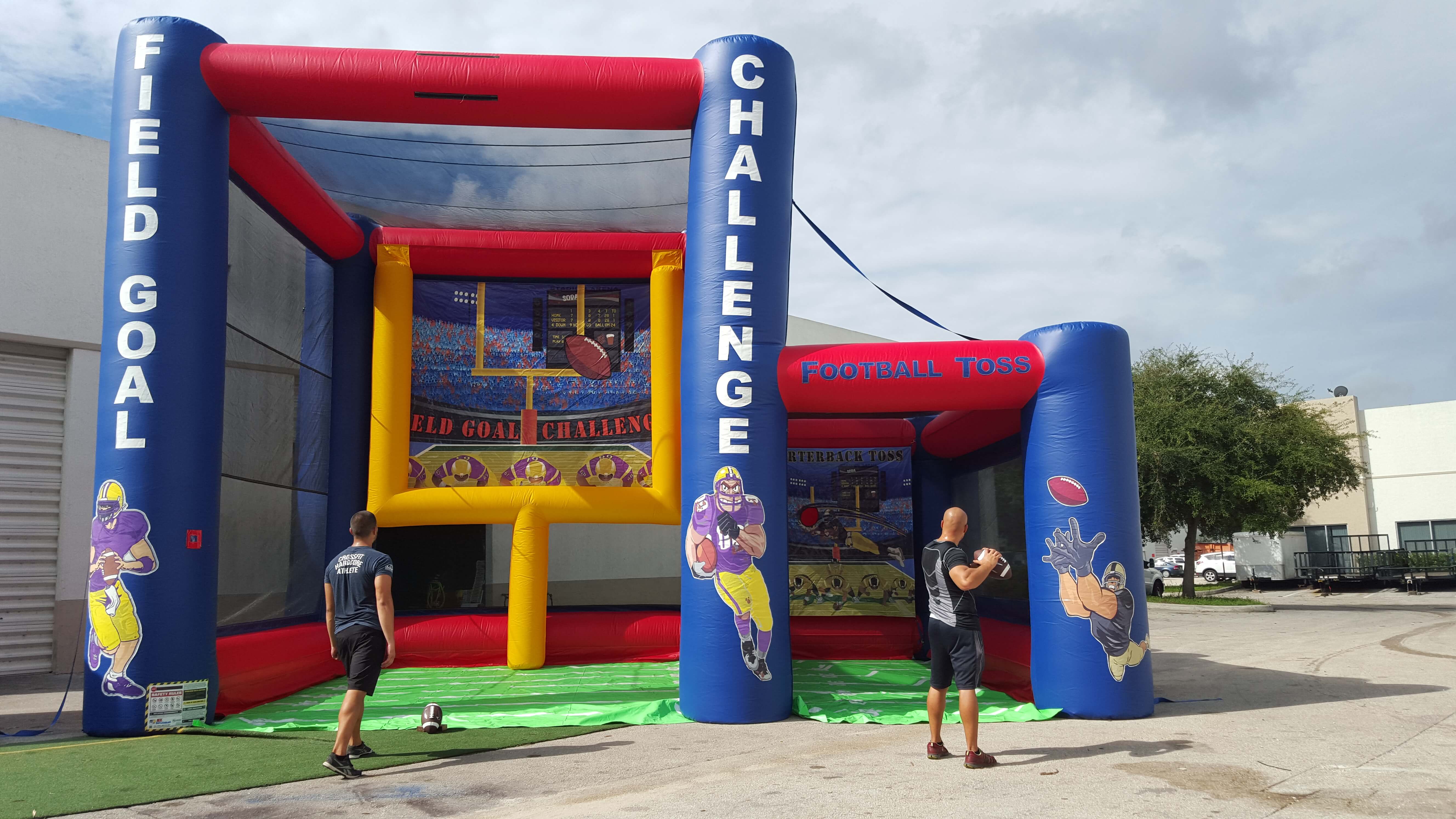 Football Toss Inflatable  Miami Photo Booth Rentals